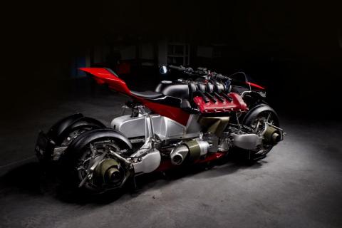Lazareth only made five of this limited edition motorcycle.