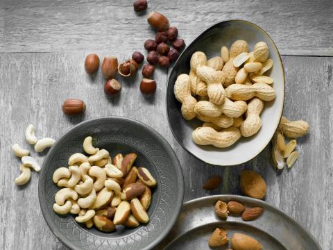 Nuts are a good source of healthy fats, which support heart health.