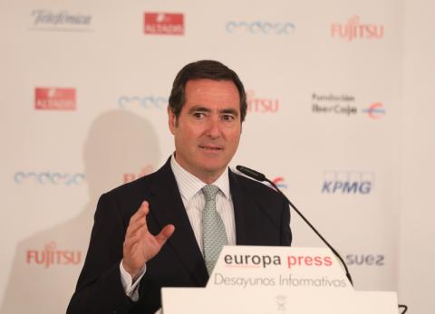 El presidente de la CEOE, Antonio Garamendi. El presidente de la CEOE, Antonio Garamendi.