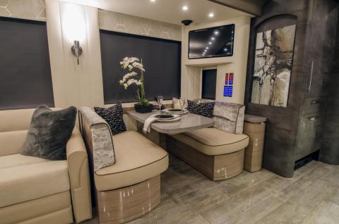 Surround-sound systems are included.