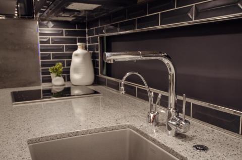 There are two induction cooktops …