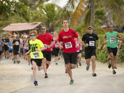 Esta carrera tiene lugar normalmente en Castaway Cay.