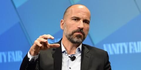 Uber CEO Dara Khosrowshahi speaks onstage at Day 1 of the Vanity Fair New Establishment Summit 2018 at The Wallis Annenberg Center for the Performing Arts on October 9, 2018 in Beverly Hills, California. Uber CEO Dara Khosrowshahi speaks onstage at Day 1 of the Vanity Fair New Establishment Summit 2018 at The Wallis Annenberg Center for the Performing Arts on October 9, 2018 in Beverly Hills, California.