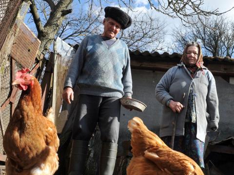 Foto de Ivan Semenyuk, residente de la zona de exclusión, hecha en 2011.