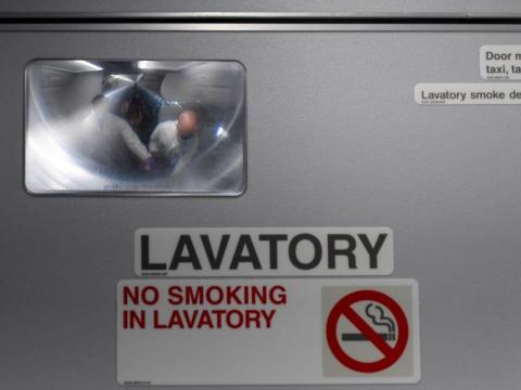 There might be people aboard flights dedicated to keeping "high-touch" areas clean.