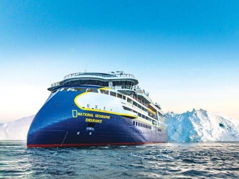 National Geographic Endurance is an arctic cruise ship. National Geographic Endurance is an arctic cruise ship.