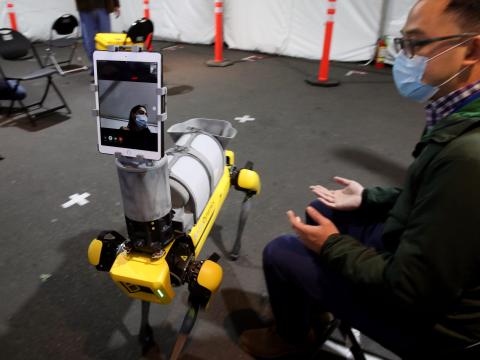 Boston Dynamics Spot robot.