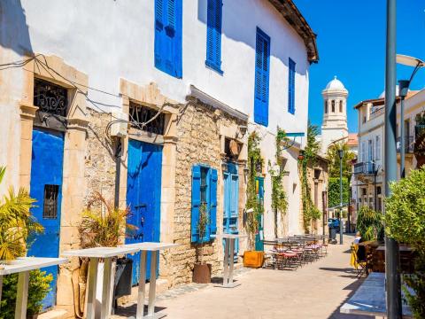 A street in Limassol, Cyprus.