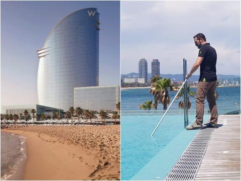 Daniel Ordóñez has been the only person living in the W Barcelona for three months. Daniel Ordóñez has been the only person living in the W Barcelona for three months.