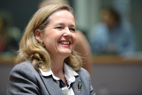Nadia Calviño, vicepresidenta tercera del Gobierno y ministra de Asuntos Económicos y Transformación Digital de España. Nadia Calviño, vicepresidenta tercera del Gobierno y ministra de Asuntos Económicos y Transformación Digital de España.