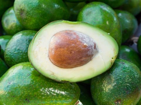 Avocado pits are edible when made into flour and extracts. Avocado pits are edible when made into flour and extracts.