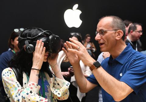 Apple has been expanding further into virtual reality hardware and software.
Josh Edelson/Getty Images
Apple has been expanding further into virtual reality hardware and software.
Josh Edelson/Getty Images