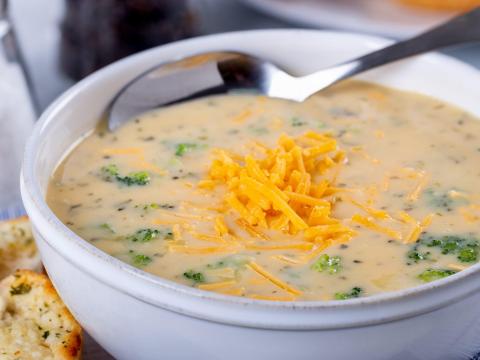 Frozen soup can maintain its quality after it is thawed.