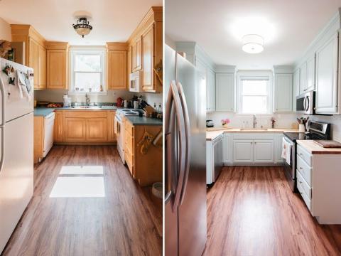 Small updates, like paint on cabinets, can massively improve your space.
Leslie Rodriguez Photography
Small updates, like paint on cabinets, can massively improve your space.
Leslie Rodriguez Photography