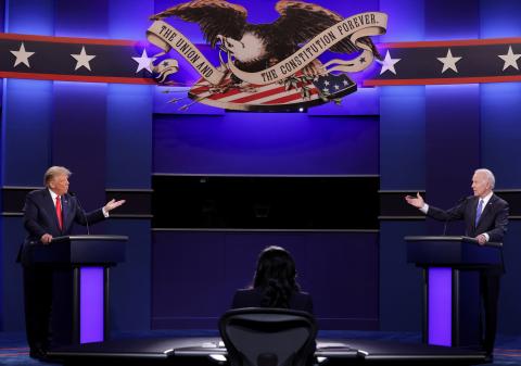 Debate entre Trump y Biden.