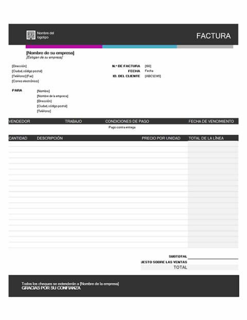 Descargar Plantilla Excel Factura Images