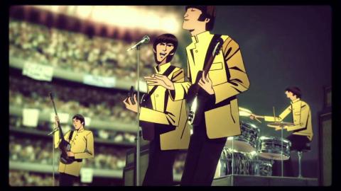 La introducción del videojuego The Beatles: Rock Band.