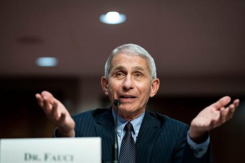 El doctor Anthony Fauci, director del Instituto Nacional de Alergias y Enfermedades Infecciosas de Estados Unidos, durante una audiencia en el Senado el 30 de junio de 2020.