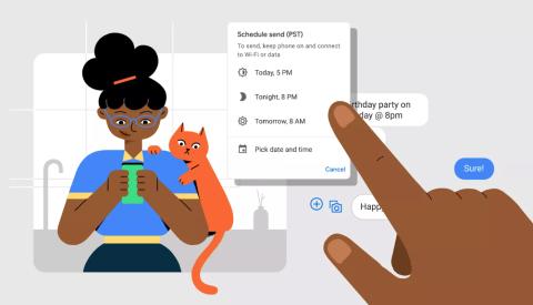 Mensajes de texto programados en Google