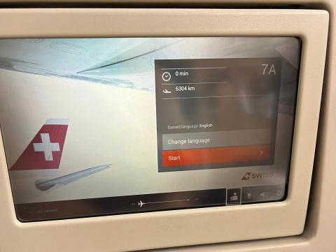 a screen in front of my plane seat
