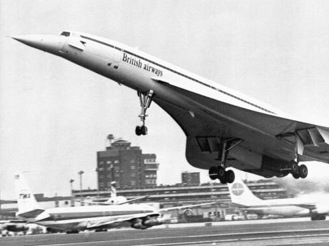 First BA Concorde flight.