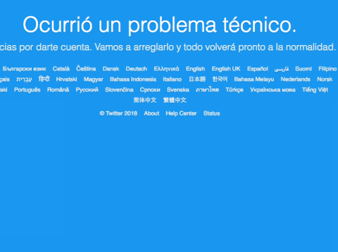 Caída de Twitter Caída de Twitter