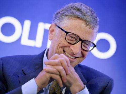 Bill Gates speaking at an event in Washington, 2014. Bill Gates speaking at an event in Washington, 2014.