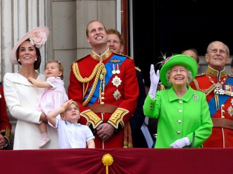 La familia real británica La familia real británica