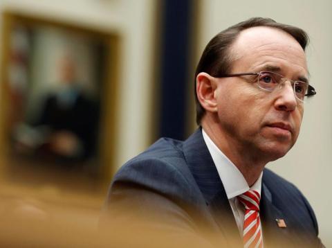 Deputy attorney general Rod Rosenstein testifies to the House Judiciary Committee hearing on oversight on Capitol Hill, December 13, 2017. Deputy attorney general Rod Rosenstein testifies to the House Judiciary Committee hearing on oversight on Capitol Hill, December 13, 2017.