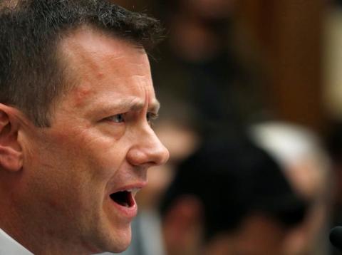 FBI agent Peter Strzok faced tough questioning on the Trump-Russia dossier on from the House Judiciary Committee on Thursday. FBI agent Peter Strzok faced tough questioning on the Trump-Russia dossier on from the House Judiciary Committee on Thursday.