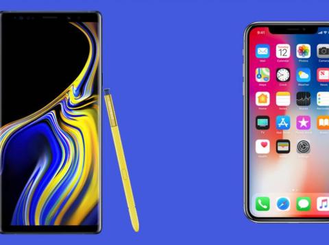 The $1,000 smartphone showdown: Samsung's new Galaxy Note 9 vs. Apple's iPhone X The $1,000 smartphone showdown: Samsung's new Galaxy Note 9 vs. Apple's iPhone X