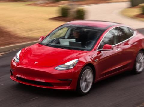 The Tesla Model 3 didn't do well in the test. The Tesla Model 3 didn't do well in the test.