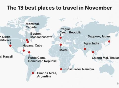 13 places to visit in November for every type of traveler 13 places to visit in November for every type of traveler