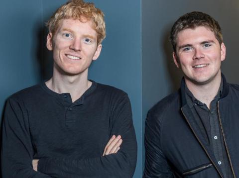 Patrick Collison (left) and John Collison (right), cofounders of Stripe Patrick Collison (left) and John Collison (right), cofounders of Stripe