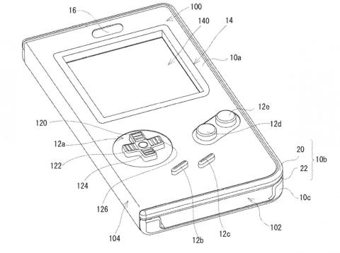 A design sketch for Nintendo's planned Game Boy phone case. A design sketch for Nintendo's planned Game Boy phone case.