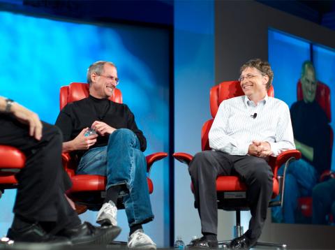 Steve Jobs y Bill Gates Steve Jobs y Bill Gates