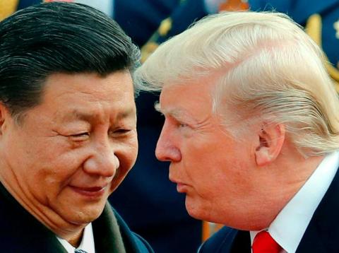 Chinese President Xi Jinping and Us President Donald Trump. Chinese President Xi Jinping and Us President Donald Trump.