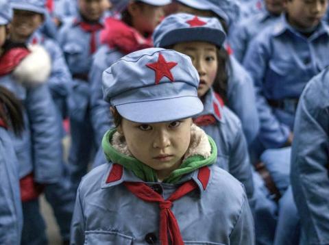 Children wearing uniforms in China. Children wearing uniforms in China.