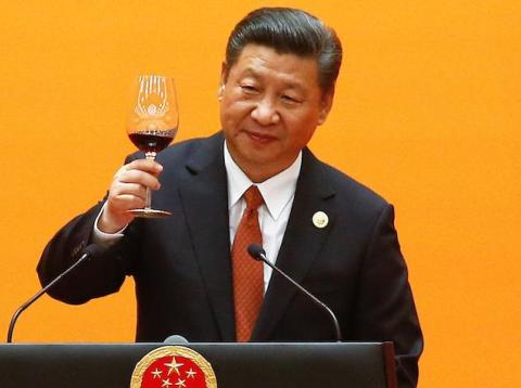 Chinese President Xi Jinping makes a toast in Beijing in May 2017. Under his rule, the Chinese Communist Party has pushed out a social credit system that aims to reward and punish citizens according to their behavior. Chinese President Xi Jinping makes a toast in Beijing in May 2017. Under his rule, the Chinese Communist Party has pushed out a social credit system that aims to reward and punish citizens according to their behavior.