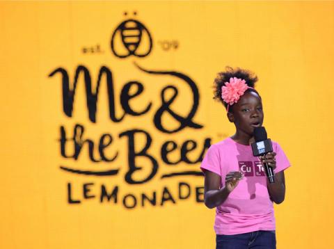 Mikaila Ulmer, founder of Me & the Bees lemonade, speaks onstage during WE Day on April 20, 2016 in Seattle, Washington. Mikaila Ulmer, founder of Me & the Bees lemonade, speaks onstage during WE Day on April 20, 2016 in Seattle, Washington.