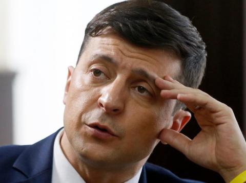 Ukrainian comedian Volodymyr Zelenskiy, who played the nation's president in a popular TV series, and is running for president in next month's election, is photographed on the set of a movie, in Kiev, Ukraine. Ukrainian comedian Volodymyr Zelenskiy, who played the nation's president in a popular TV series, and is running for president in next month's election, is photographed on the set of a movie, in Kiev, Ukraine.