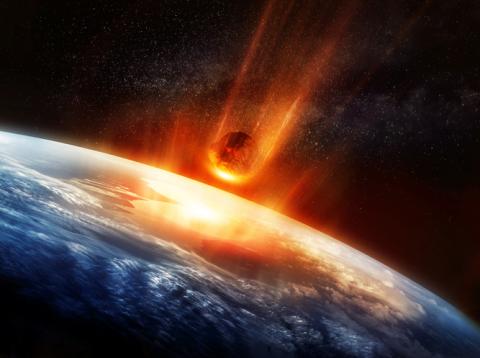 Meteorito Meteorito acercándose a la Tierra