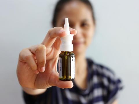 A drug inspired by the anesthetic ketamine just became the first new kind of depression medication in 35 years. It's a nasal spray made by Johnson & Johnson. A drug inspired by the anesthetic ketamine just became the first new kind of depression medication in 35 years. It's a nasal spray made by Johnson & Johnson.