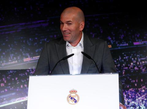 Zinedine Zidane, presentado como entrenador del Real Madrid Zinedine Zidane, presentado como entrenador del Real Madrid