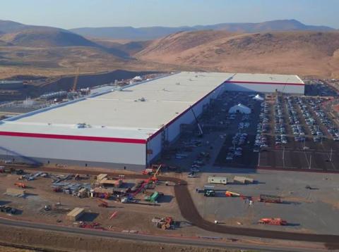 Panasonic operates in Tesla's Gigafactory in Sparks, Nevada. Panasonic operates in Tesla's Gigafactory in Sparks, Nevada.