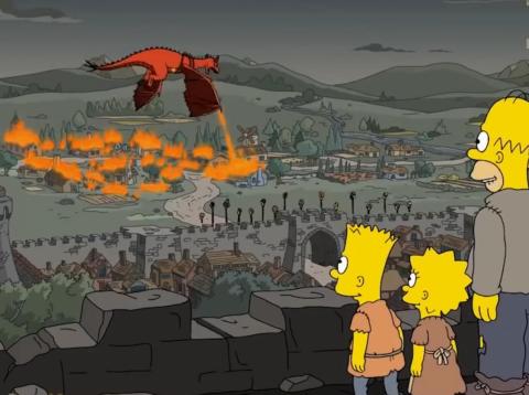 A scene from "The Simpsons," season 29, episode one, "The Serfsons." A scene from "The Simpsons," season 29, episode one, "The Serfsons."