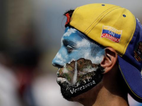 Venezuela manifestante el 1 de mayo Venezuela manifestante el 1 de mayo