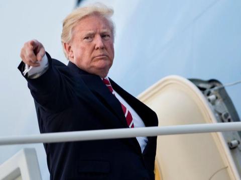 Trump met with very rude protest as he flies into Stansted Airport for UK state visit Trump met with very rude protest as he flies into Stansted Airport for UK state visit