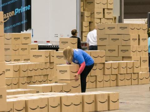 Amazon warehouse. Amazon warehouse.
