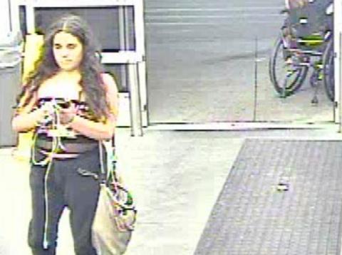 Security tape of a woman, Grace Brown, released by Walmart, who has been now been charged with criminal mischief. Security tape of a woman, Grace Brown, released by Walmart, who has been now been charged with criminal mischief.